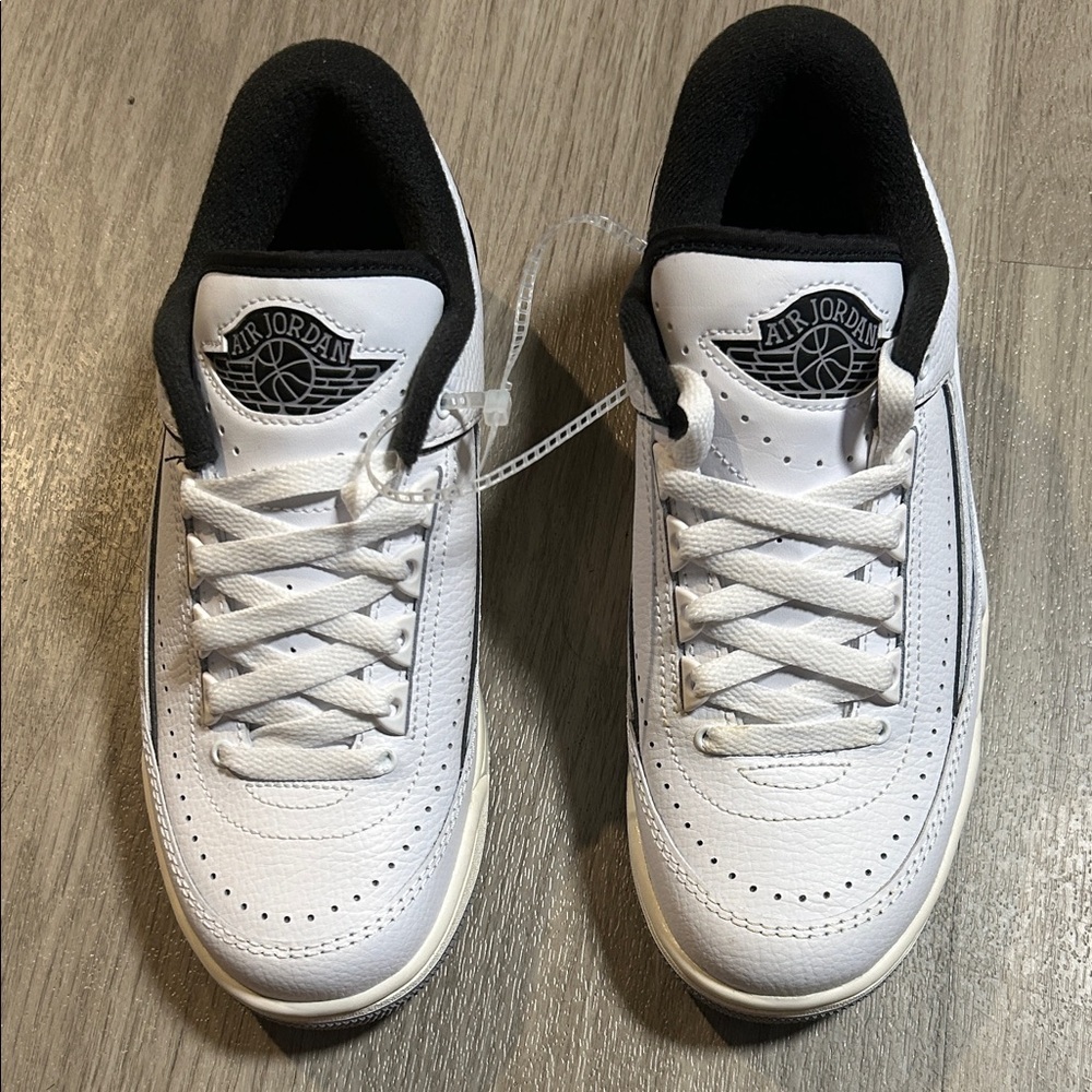 Jordan Boys White and Black Sneakers